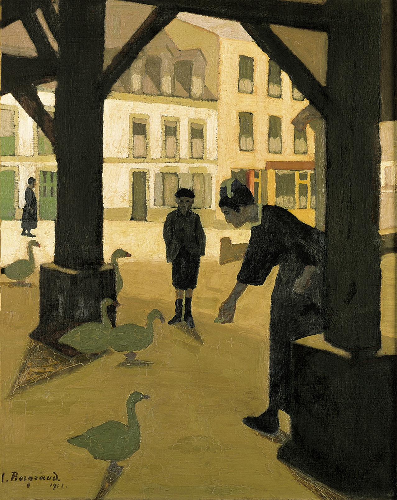 La femme et les oies